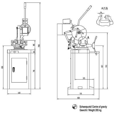 Дисковый отрезной станок Optimum OPTIsaw CS275