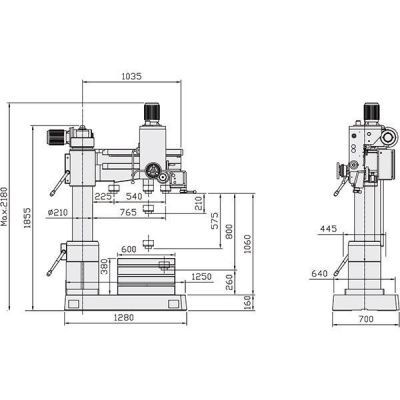 Радиально-сверлильный станок Optimum OPTIdrill RD4