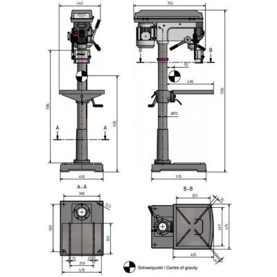 Вертикально-сверлильный станок Optimum OPTIdrill D33Pro