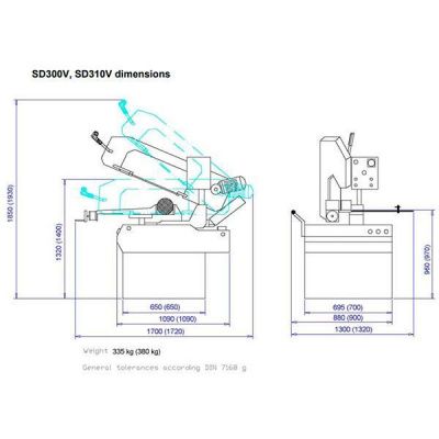 Ленточнопильный станок Optimum OPTIsaw SD310V