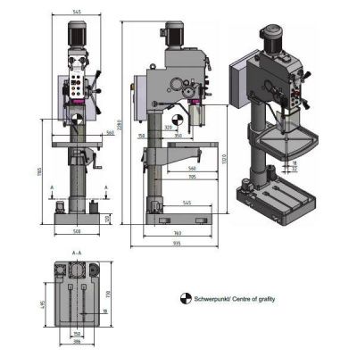Вертикально-сверлильный станок Optimum OPTIdrill B40GSP