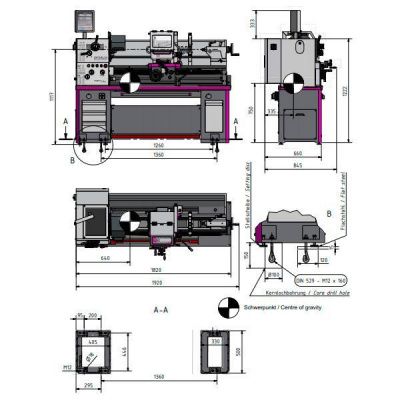 Токарно-винторезный станок Optimum OPTIturn TH4010V