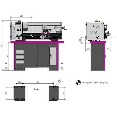 Токарно-винторезный станок Optimum OPTIturn TU3008G