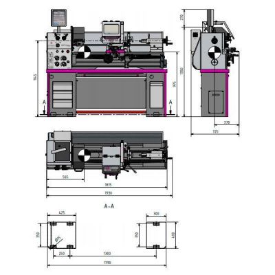 Токарно-винторезный станок Optimum OPTIturn TH3610D