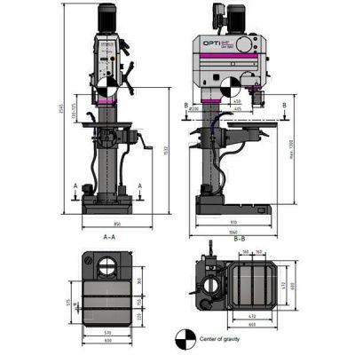 Вертикально-сверлильный станок Optimum OPTIdrill DH55V
