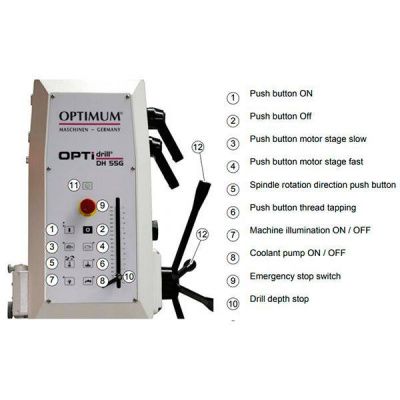 Вертикально-сверлильный станок Optimum OPTIdrill DH55G