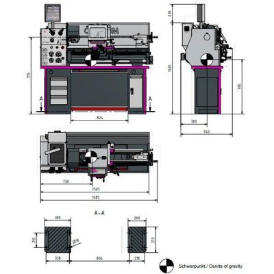 Токарно-винторезный станок Optimum OPTIturn TH3309D