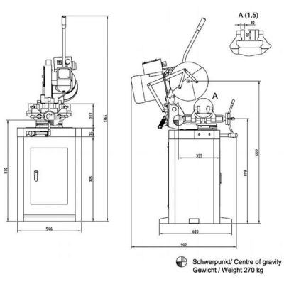 Дисковый отрезной станок Optimum OPTIsaw CS315