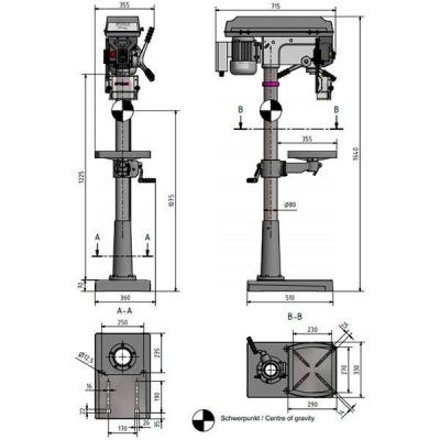 Вертикально-сверлильный станок Optimum OPTIdrill D26Pro