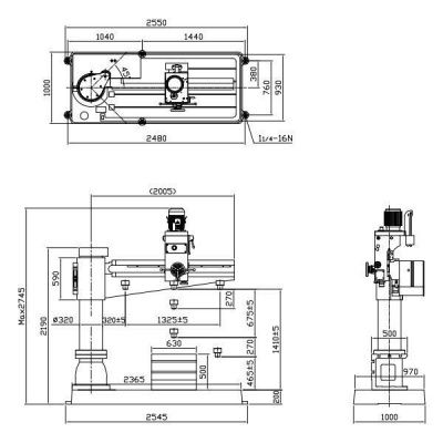 Радиально-сверлильный станок Optimum OPTIdrill RD6