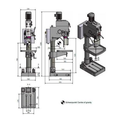 Вертикально-сверлильный станок Optimum OPTIdrill B40GSM