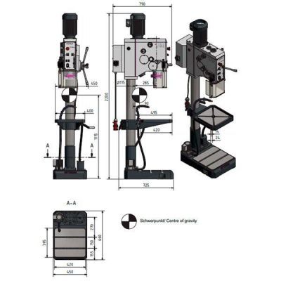 Вертикально-сверлильный станок Optimum OPTIdrill DH32GS