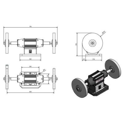 Полировальный станок Optimum OPTIpolish GU35P