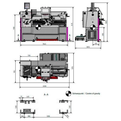 Токарно-винторезный станок Optimum OPTIturn TH4210V