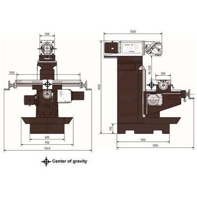 Универсальный фрезерный станок Optimum OPTImill MT100
