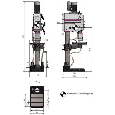 Вертикально-сверлильный станок Optimum OPTIdrill DH45V