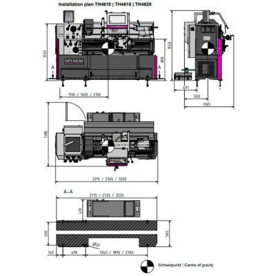 Токарно-винторезный станок Optimum OPTIturn TH4610D