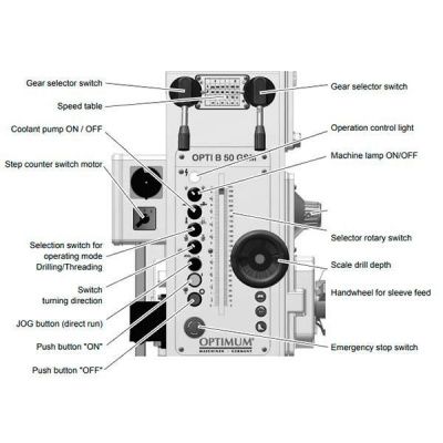 Вертикально-сверлильный станок Optimum OPTIdrill B50GSM