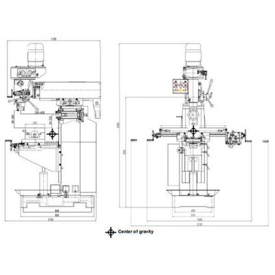 Универсальный фрезерный станок Optimum OPTImill MT50