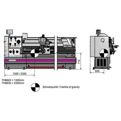 Токарно-винторезный станок Optimum OPTIturn TH6620D