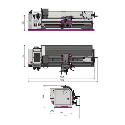 Токарно-винторезный станок Optimum OPTIturn TM3110