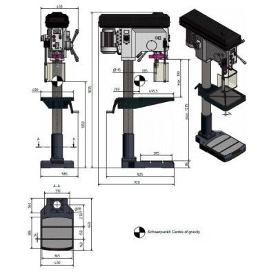 Вертикально-сверлильный станок Optimum OPTIdrill B34H