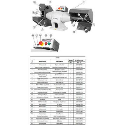 Заточный станок Optimum OPTIgrind GZ 40C