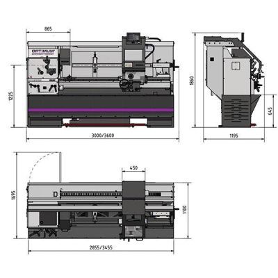 Токарно-винторезный станок Optimum OPTIturn TX6222