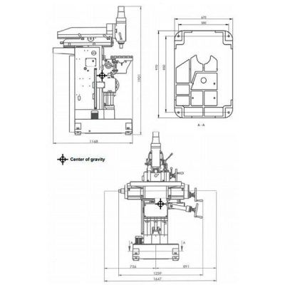 Универсальный фрезерный станок Optimum OPTImill MZ2S с УЦИ