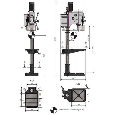 Вертикально-сверлильный станок Optimum OPTIdrill DH28GSV